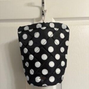 Lug- Tumbler Storage Pouch- Black Large Dot - NWT